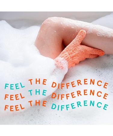 Cleanlogic Exfoliating Gloves - Reusable Body Exfoliator for Smooth, Clean Skin - Boost Circulation and Lymphatic Drainage - 3 Pairs - Buy Online on SooperMarket.com