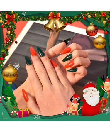 720PCS Almond Press on Nails Medium MORGLES - 24 Colors False Nails with Glue Adhesive Tabs, Tweezer, Medium Glossy Almond -10 Sizes - Buy Online on SooperMarket.com