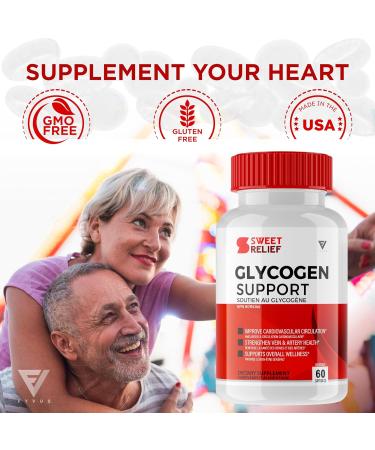 Sweet Relief Glycogen Capsules Sweet Relief Glycogen Health and Wellness Multivitamin Support Supplement Sweet Relief Advanced Maximum Strength Blood Sugar Cleanse Support Relief (60 Capsules) - Buy Online on SooperMarket.com