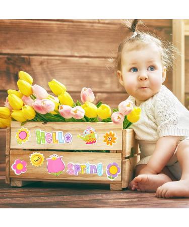 Whaline 360Pcs Spring Foam Stickers - Assorted Designs | Self Adhesive Decorative Decals for Greeting Cards, Scrapbooking, Wall Decor - Hello Spring Collection - Buy Online on SooperMarket.com