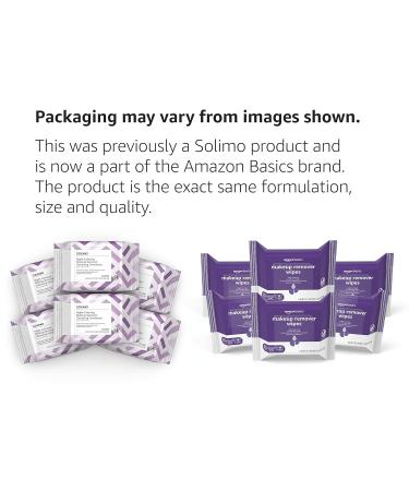 Amazon Basics Night Calming Make Up Remover Wipes - 150 Count (6 Packs of 25) - Previously Solimo - Buy Online on SooperMarket.com