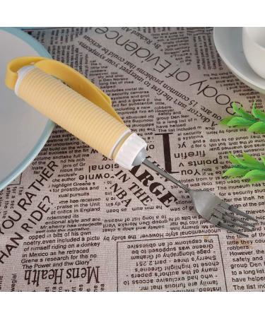 Advantage Easy Grip Fork Adaptive Utensils Stainless Steel with Rubber Handle for Disabled Patient Arthritis for Elder - Buy Online on SooperMarket.com