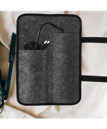 Universal Curling Iron & Hair Straightener Protective Cover - Organizer Bag for Curling Iron Hair Curler & Hair Dryer - Travel Friendly Styling Bag - Buy Online on SooperMarket.com