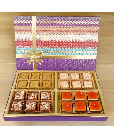 Jaiccha Ghasitaram Dryfruits Hamper-Fruit n Nut Assorted 24 Bites Box |Gift for Diwali Holi Rakhi Valentine Christmas Birthday Anniversary Her Him|
