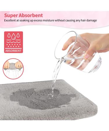 HOMERHYME Hair Drying Towel 3 Pack - Quick Dry, Highly Absorbent & Anti Frizz Hair Turban for Wet Curly Long Hair - Buy Online on SooperMarket.com