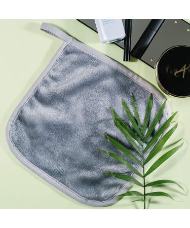 4 Pack Microfiber Fleece Makeup Remover Cloths - Ultra Soft Chemical Free Reusable Facial Towels for All Skin Types - 8x8 Inch - Buy Online on SooperMarket.com