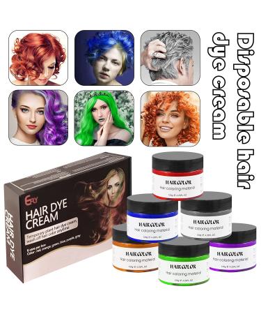 Kids Temporary Hair Color Dye Wax Set - 6 Vibrant Colors for Girls, Perfect Birthday Party & Holiday Gift for Ages 4-9 - Ideal for Cosplay, DIY Fun, Halloween & Christmas Celebrations - Buy Online on SooperMarket.com
