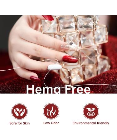 Beauty7 UV Nail Polish Set 6 Colours 7 ml Manicure Gift for Beginners Nail Art Salon DIY Gel Polish Shellac Nail Polish UV Gel Set for Nail Design Ruby Rose - Buy Online on SooperMarket.com