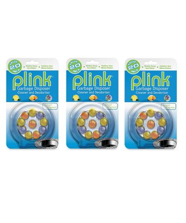 PLink 20-Count Garbage Disposal Cleaner & Deodorizer, Assorted Fragrances - 3 Pack