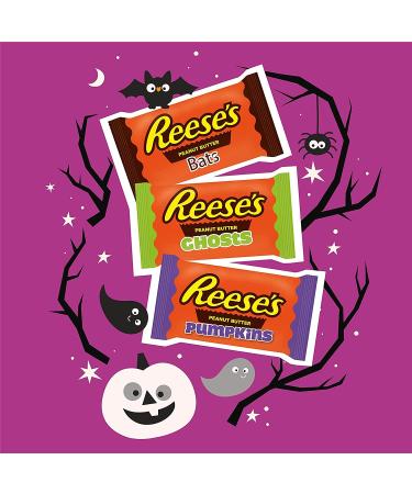 REESE'S Halloween Milk Chocolate Peanut Butter Snack Shapes Candy 9.6 oz Variety Bag - Buy Online on SooperMarket.com