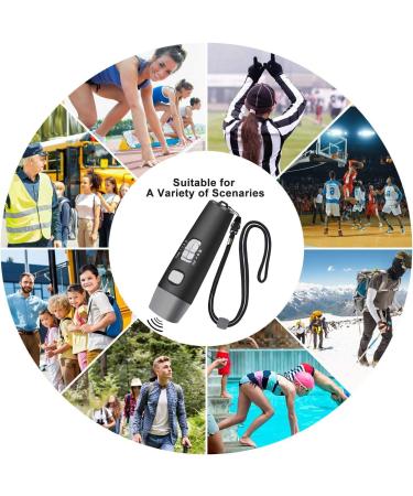 Electronic Hand Pipe & Whistle for Sports Referees | Adjustable Volume & Tones | Black Handheld Sports Equipment - Buy Online on SooperMarket.com