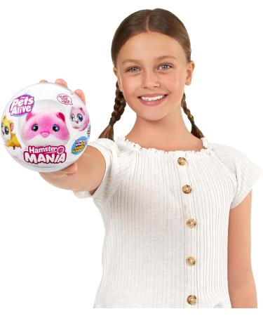 Pets Alive Hamster Mania Blue Interactive Electronic Pet Toy by ZURU - Realistic Sounds, Soft Nurture Toy for Kids Ages 3 - Buy Online on SooperMarket.com