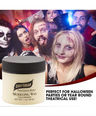 Buy Graftobian Modeling Wax - Bone (1 oz) White | International Shipping Available | High-Quality Sculpting Supplies - Buy Online on SooperMarket.com