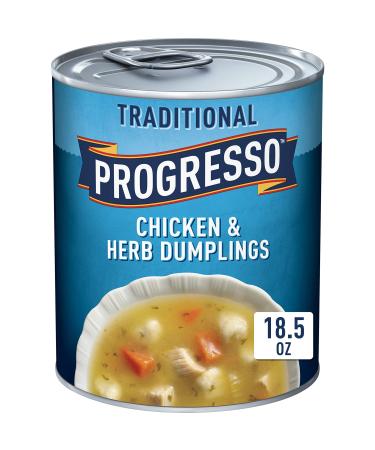 Progresso Traditional, Chicken Herb Dumpling Soup, 18.5 oz (Pack of 12)