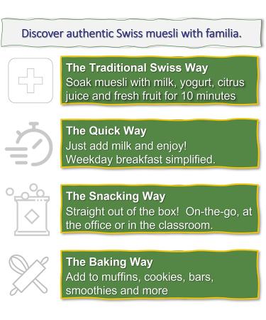 Familia Swiss Muesli Cereal 29oz Box - No Added Sugar (Pack of 1) - Buy Online on SooperMarket.com