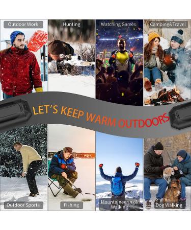 2-Pack Rechargeable Hand Warmers - Portable Electric 2 in 1 Handwarmers for Outdoor & Indoor Use - USB Reusable Warm Gifts for Men, Women, Kids - Black - Buy Online on SooperMarket.com