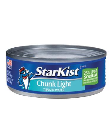 StarKist 25% Less Sodium Chunk Light Tuna in Water – 5 oz Can (Pack of 24) Less Sodium Chunk Light in Water 5 Ounce (Pack of 24)
