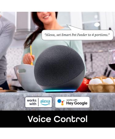 Geeni Smart Feeder  4 Liter Automatic Pet Dog and Cat Feeder  Wi-Fi Control Compatible with Alexa and Google Home - Buy Online on SooperMarket.com