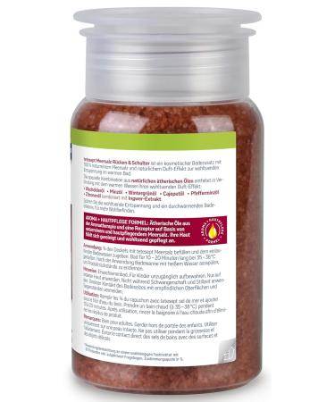 Teteseept Meeressalz Back & Shoulder - Soothing Bath Salts with 6 Essential Oils | Relaxation & Muscle Relief | 4 x 600g - International Shipping Available - Buy Online on SooperMarket.com