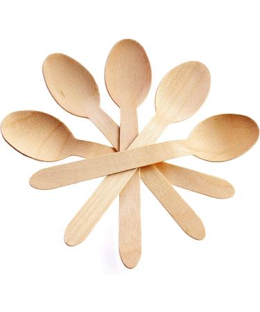 250ct Pack of Perfect Stix 6.25 Inch Wooden Cutlery Spoons - Eco-Friendly Utensils for Parties and Events - Buy Online on SooperMarket.com