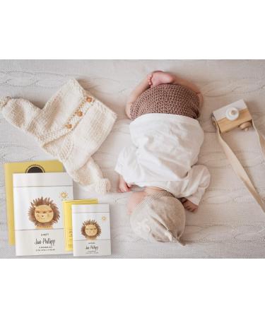 Personalized Lion U-Book & Vaccination Pass Cover Set - Baby Gift Protective Case for Birth Custom Name Indian Friends - Buy Online on SooperMarket.com