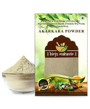 AOZA BIRJU MAHAVIR Akarkara Powder - Anacyclus Pyrethrum Pellitory Root Powder Natural 100 Gram (BMPL-520)