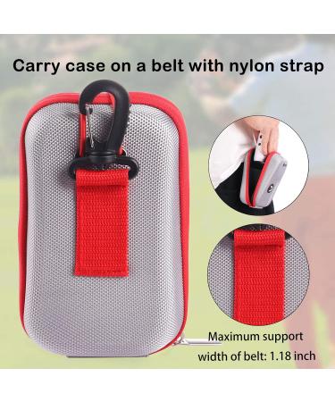 ACHIX Golf Rangefinder Hard Shell Case - Compatible with Bushnell/Callaway/Tectectec - Large Silver Carry Bag with Carabiner Belt Clip - Universal Laser Range Finder Case for Most Brands - Buy Online on SooperMarket.com
