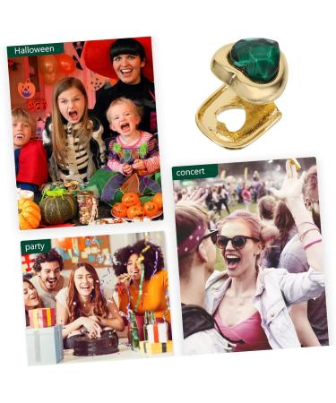 PACKOVE 2pcs Gold Tooth Jewelry Outfits Grille Cross Grill Cap Grill for Teeth Men and Women Poker Cosplay - Buy Online on SooperMarket.com