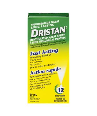 Dristan Long Lasting Menthol Spray 30ml Clear
