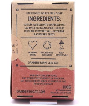 Goats Milk soap Raspberry Seed Scrub 100g - Buy Online on SooperMarket.com