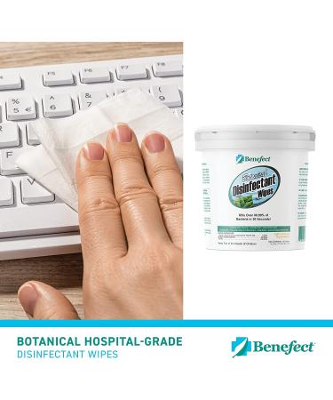Benefect Botanical Disinfecting Wipes - (250 Wipe Count) Natural  No Residue - Antibacterial Disinfectant  Multi-Surface Cleaning and Sanitizing Wipes 250 Count (Pack of 1) - Buy Online on SooperMarket.com