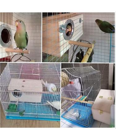 Kathson Parrot Nest Breeding Box with Perches - Small Size | Natural Coconut Fiber Birdhouse for Parakeet Cockatoo Budgie - Pet Cage Accessories - Buy Online on SooperMarket.com