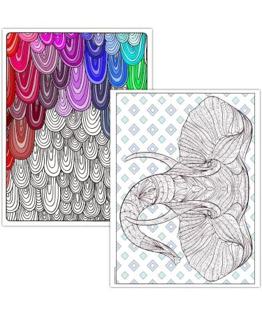 Deluxe Adult Coloring Book Bundle - 10 Books, 250+ Stress-Relieving Patterns - Buy Online on SooperMarket.com