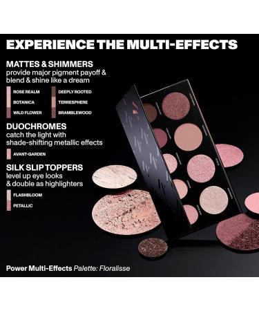 Morphe Power Multi-Effects Makeup Palette - Versatile Floralisse with Mattes Shimmers & Duochromes for Everyday Looks - International Shipping Available - Buy Online on SooperMarket.com