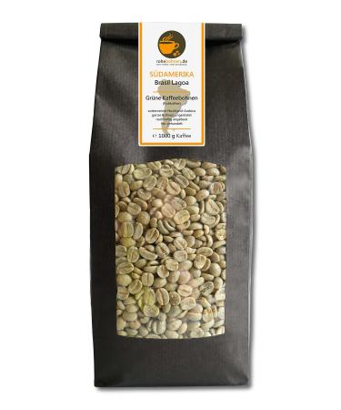 Green coffee - Green highland coffee Brasil Lagoa (green coffee beans 1000g) 1 kg (1 pack)