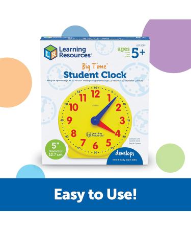 Big Time Learning 12-Hour Learning Watch - Interactive Clock for Kids | Educational Time Management Tool for Children Aged 5+ - Buy Online on SooperMarket.com