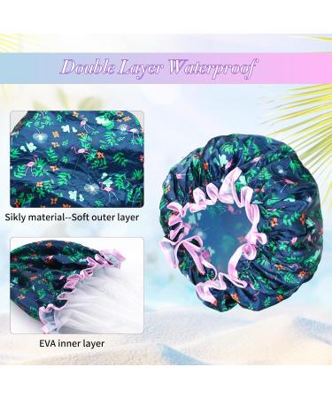 G2PLUS Large Shower Cap for Long Hair 32CM Green - Reusable Elastic Bath Cap for Women - Ideal for Spa and Home Use - Buy Online on SooperMarket.com