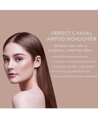 TEMPTU Perfect Canvas Airbrush Highlighter Airpod - Long-Wear, Light-Reflecting Radiance & Shimmer, 7 Shades Warm Glow - Buy Online on SooperMarket.com