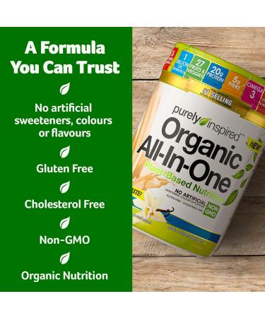 Purely Inspired Meal Replacement Shake Vegan Protein Powder Purely Inspired Organic All In One Plant Based Protein Powder for Women & Men Organic Protein Powder Vegan Friendly Vanilla (10 Servings) - Buy Online on SooperMarket.com
