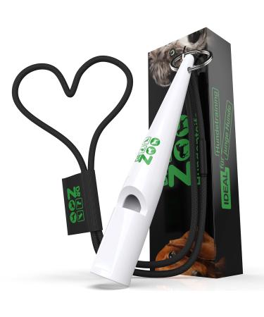 DR ZOO Dog pipe - Effective dog training dog training & recall - dogs accessories pipe for dogs dog pipes with pipe band - Dog Whistles Design - White