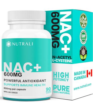 MAXIMUM POTENCY 600mg NAC Capsules (N-Acetyl-L-Cysteine) Supplement Powerful Antioxidant Glutathione Support Liver Support Vegan Gluten Free. 90 Easy to Swallow Capsules. 2 Pack 180 count (Pack of 1) - Buy Online on SooperMarket.com