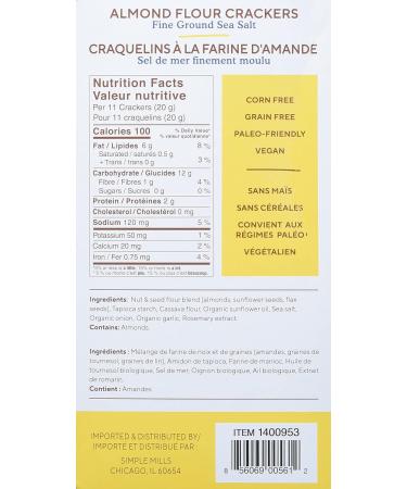 Simple Mills Almond Flour Crackers 482 g - Buy Online on SooperMarket.com