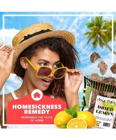 Asia Trans & Co. Dried Preserved Whole Lemon Crack Seed Slices - Sweet and Tart Citrus Flavor - Li Hing Mui Asian-Style Dry Candy - Buy Online on SooperMarket.com
