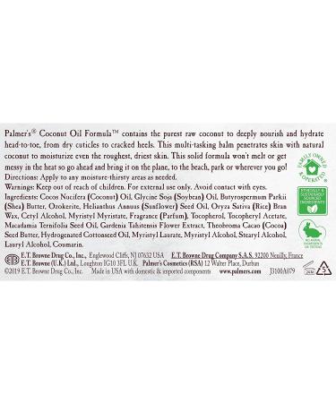 Palmer's Coconut Oil Formula Balm 3.5 oz - Deeply Moisturizing & Nourishing Skin - Buy Online on SooperMarket.com