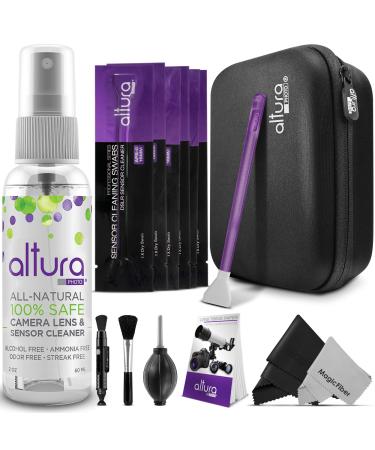 Altura Photo Professional Camera Cleaning Kit APS-C DSLR & Mirrorless Cameras - Camera Lens Cleaner w/Sensor Cleaning Swabs & Case, Works as Camera Lens Cleaning Kit, Camera Cleaner, Sensor Cleaner
