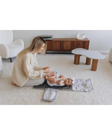 Compact XL Changing Pad Wrap with 6 Compartments - Removable Diaper Bag & Soft Pillows for Baby's Comfort | International Shipping - Buy Online on SooperMarket.com