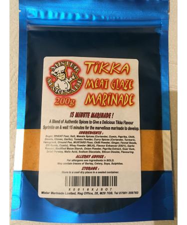 MISTER MARINADE Meat Glaze BBQ Rub Marinade 200g All Flavours (Tikka)