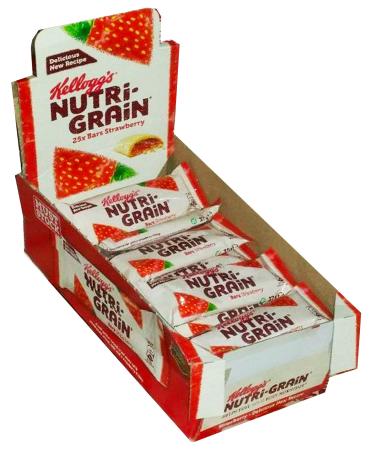 25 x 37g Bars Strawberry Nutrigrain Breakfast Snack Food Natural