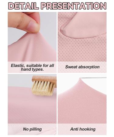 Kalolary Anti UV Gloves for Nail Lamp UPF50+ UV Protection Gloves for Manicure Nail Art Fingerless UV Shield Gloves for Women Girls Gel Manicures (Pink) - Buy Online on SooperMarket.com