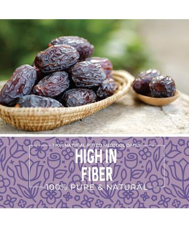 Fresh California Medjool Dates 1 lb - Pitted, Extra Fancy & Non-GMO - Sweet & Chewy Fruit Snack - No Added Sugar - Natural & Delicious - Buy Online on SooperMarket.com
